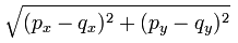 Formula della distanza fra due punti