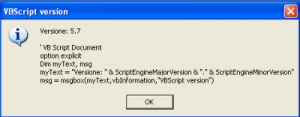 Finestra di dialogo VBScript