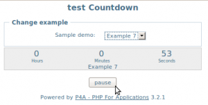 Widget p4a Countdown